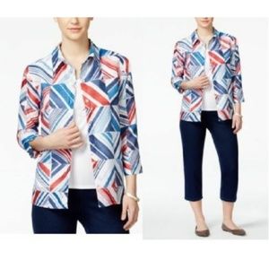 Alfred Dunner Women's Layered Blouse size-8 NEW